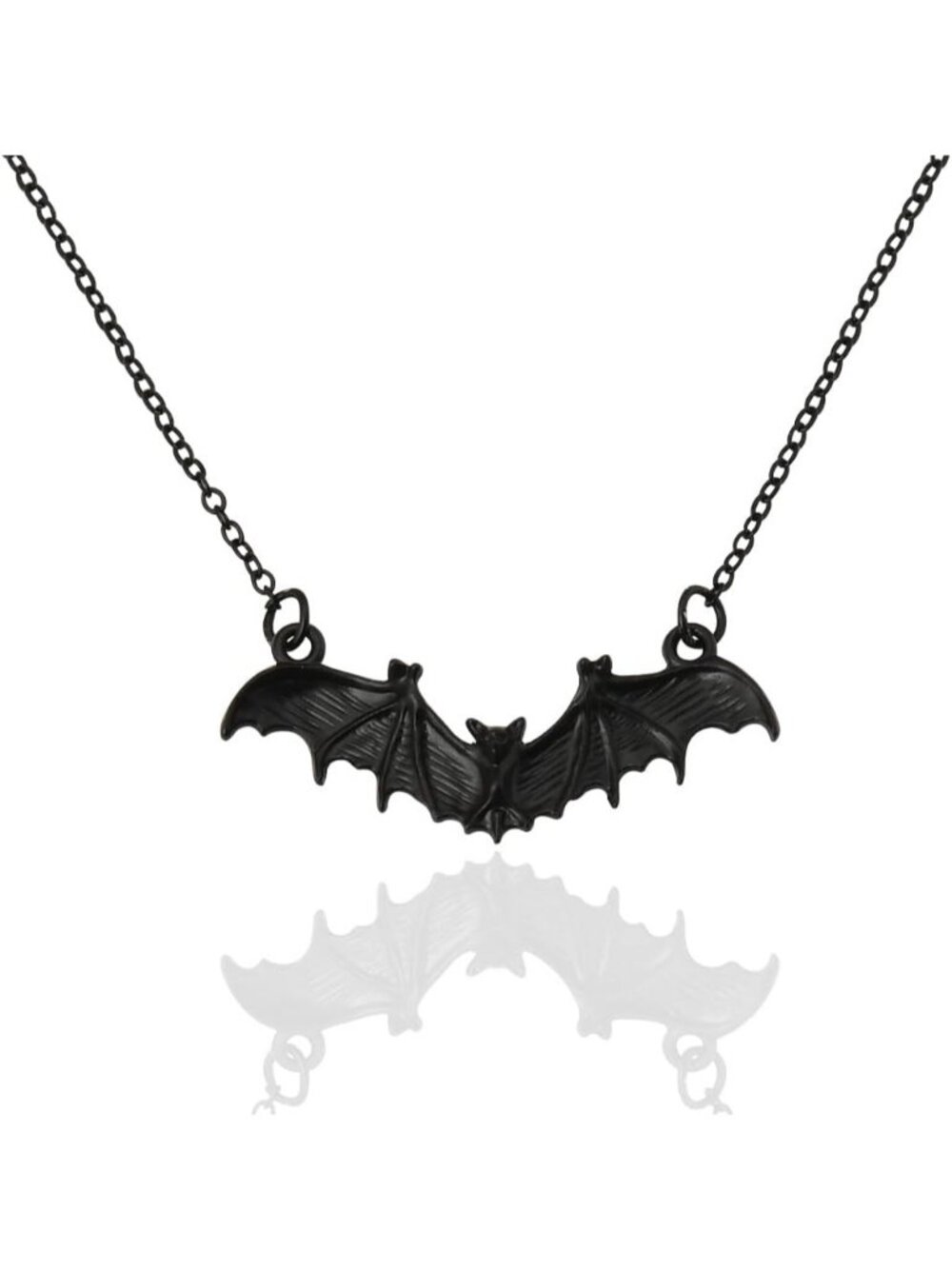 Women's Black Party Favors Gothic Punk Bat Pendant Halloween Costume Necklaces